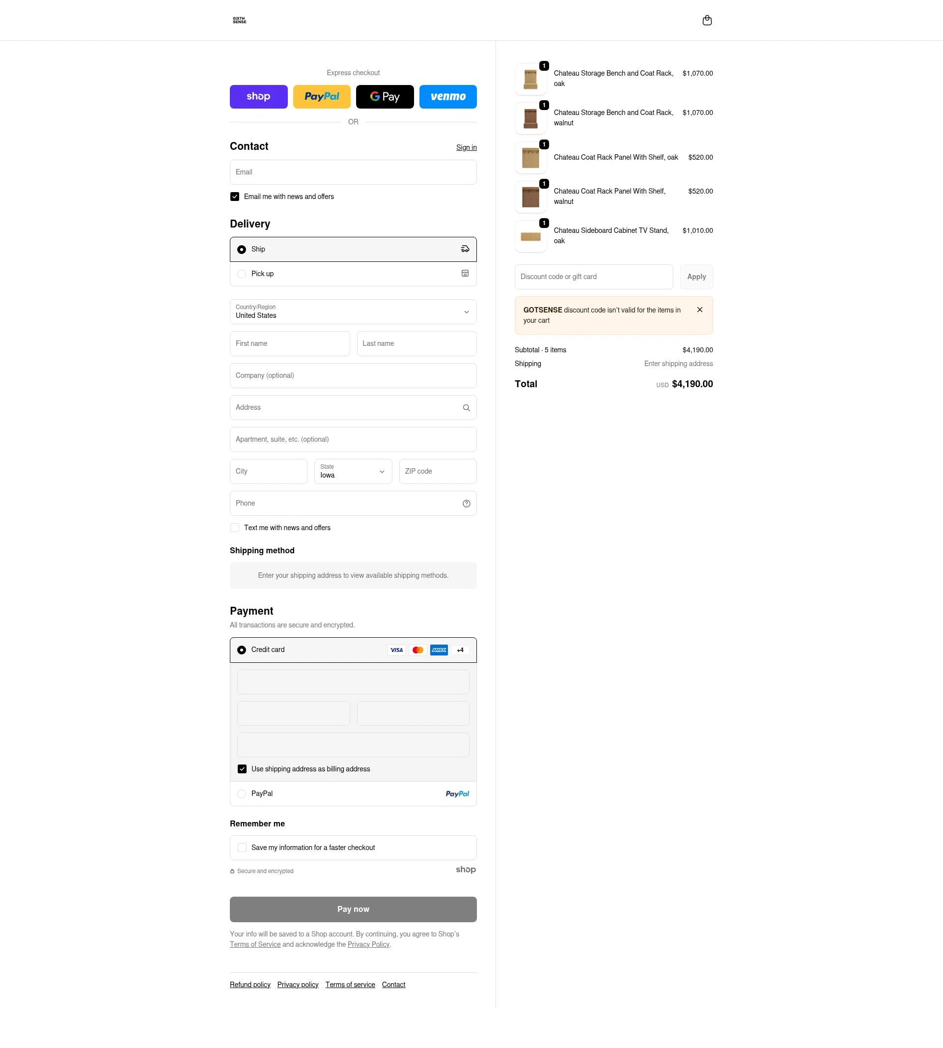 6ixth Sense checkout page showing 6ixth Sense promo code box | Screenshot taken by SimplyCodes community member on Jan 26, 2026