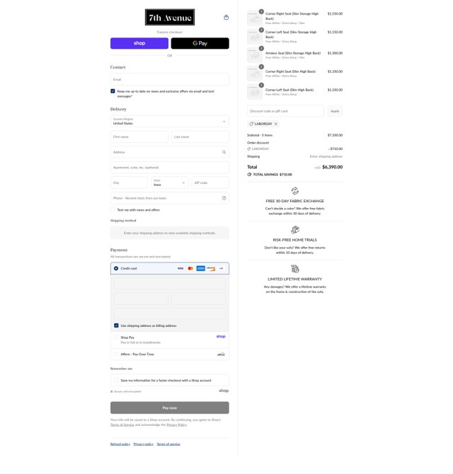 7th Avenue checkout page showing 7th Avenue promo code box | Screenshot taken by SimplyCodes community member on Sep 3, 2025
