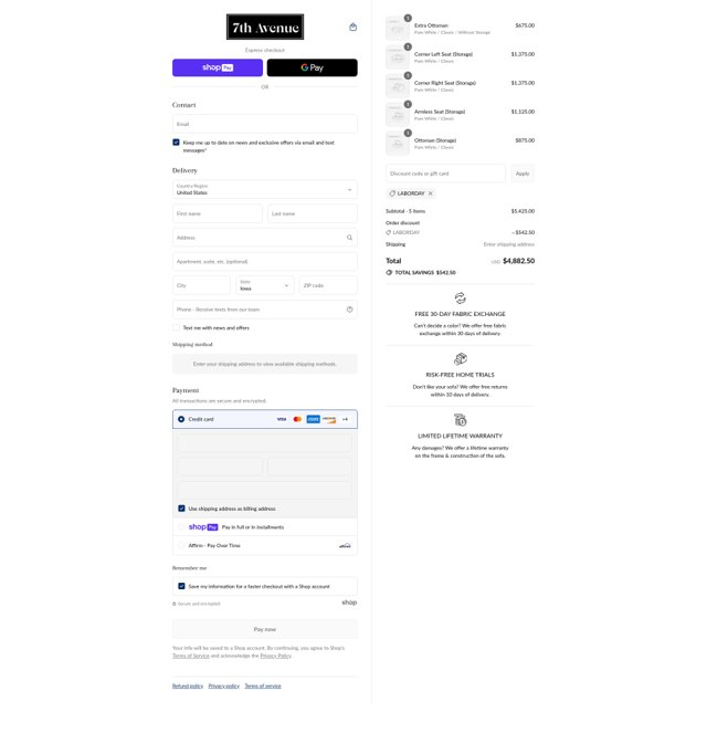 7th Avenue checkout page showing 7th Avenue promo code box | Screenshot taken by SimplyCodes community member on Aug 12, 2025
