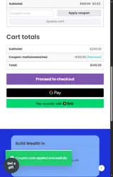 melissasanchez coupon verification screenshot