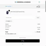 9/11 Memorial Store coupon verification screenshot