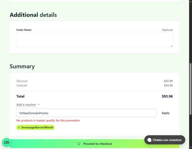 A2 Hosting checkout page showing A2 Hosting promo code box | Screenshot taken by SimplyCodes community member on Sep 7, 2025