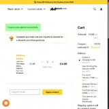 WELCOME10 coupon verification screenshot