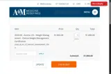 A4M coupon verification screenshot