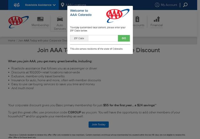 AAA checkout page showing AAA promo code box | Screenshot taken by SimplyCodes community member on Aug 23, 2025
