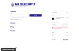 AAA Police Supply coupon verification screenshot