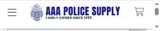 AAA Police Supply coupon verification screenshot