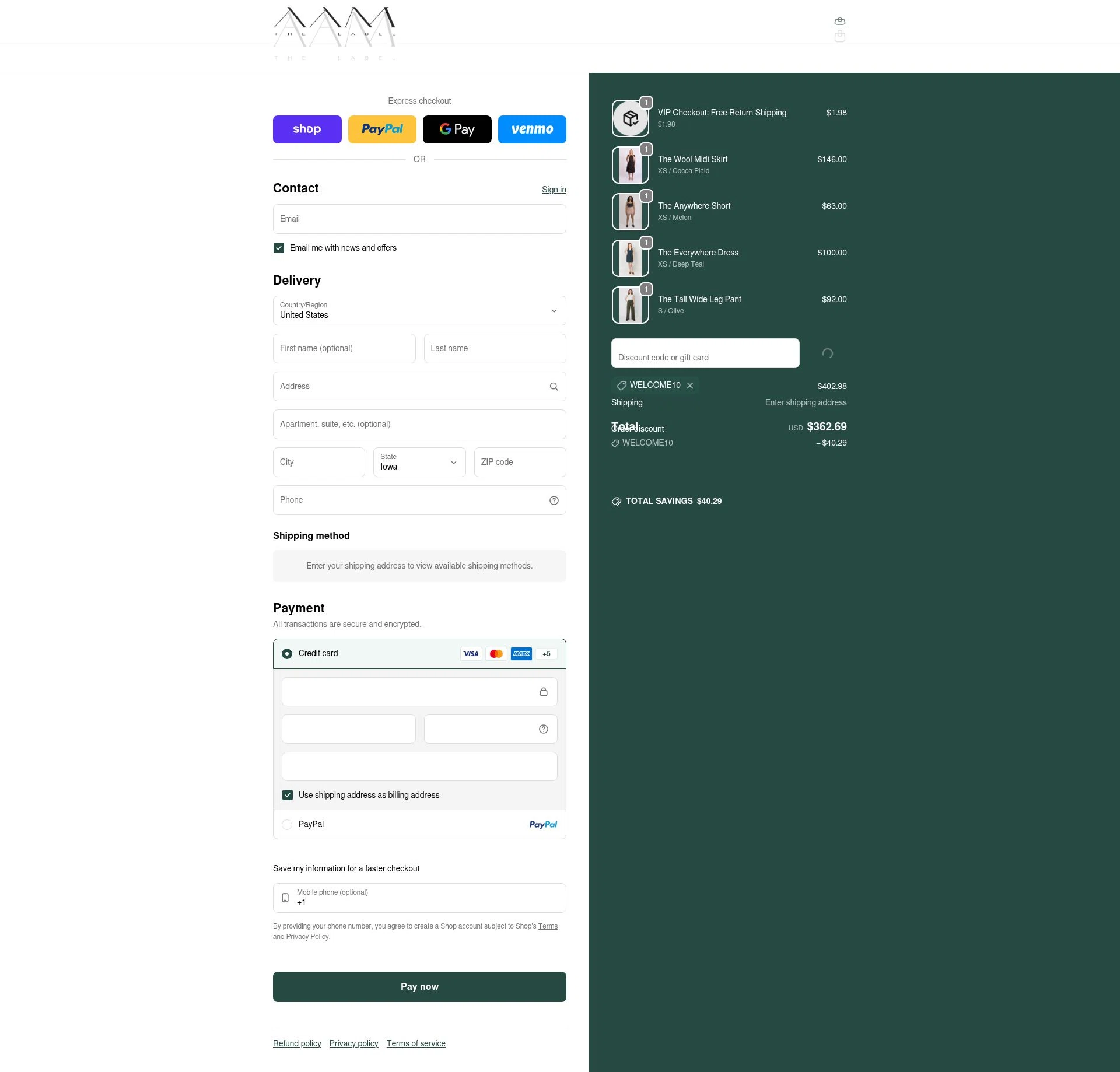 AAM checkout page showing AAM discount code box | Screenshot taken by SimplyCodes community member on Feb 20, 2026