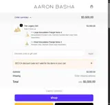 Aaron Basha coupon verification screenshot