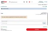 AC250 coupon verification screenshot