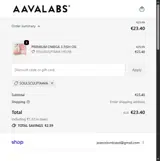 SOULSCULPTAAVA coupon verification screenshot