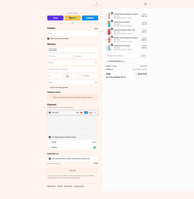 Abbey Glass checkout page showing Abbey Glass discount code box | Screenshot taken by SimplyCodes community member on Sep 4, 2025