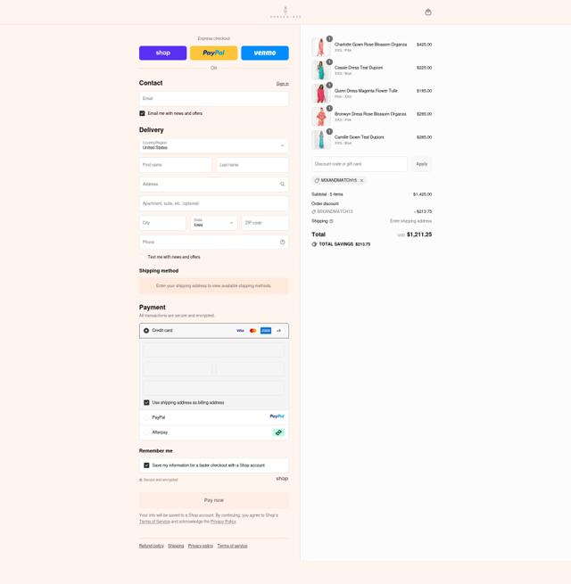 Abbey Glass checkout page showing Abbey Glass discount code box | Screenshot taken by SimplyCodes community member on Sep 12, 2025