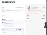 Abbreviated coupon verification screenshot