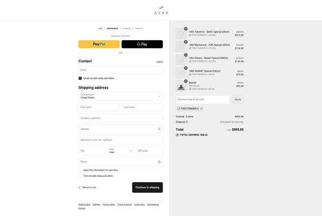 About Vintage checkout page showing About Vintage promo code box | Screenshot taken by SimplyCodes community member on Aug 26, 2025