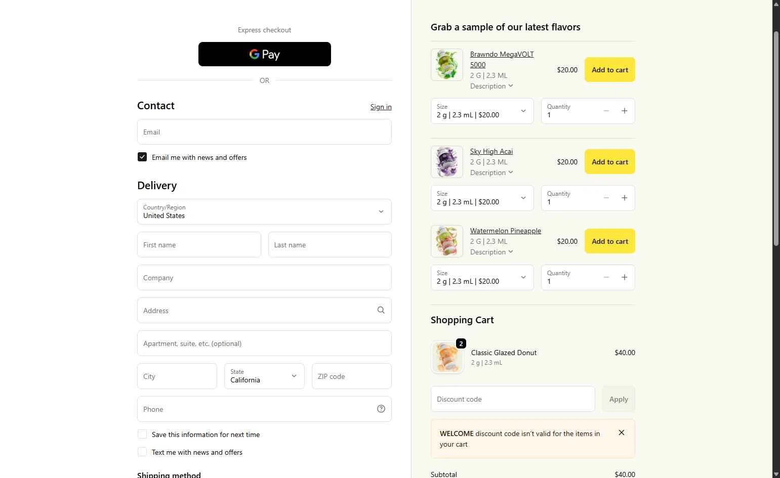 Abstrax Tech checkout page showing Abstrax Tech discount code box | Screenshot taken by SimplyCodes community member on Jan 28, 2026
