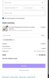 ACADA10PERC coupon verification screenshot