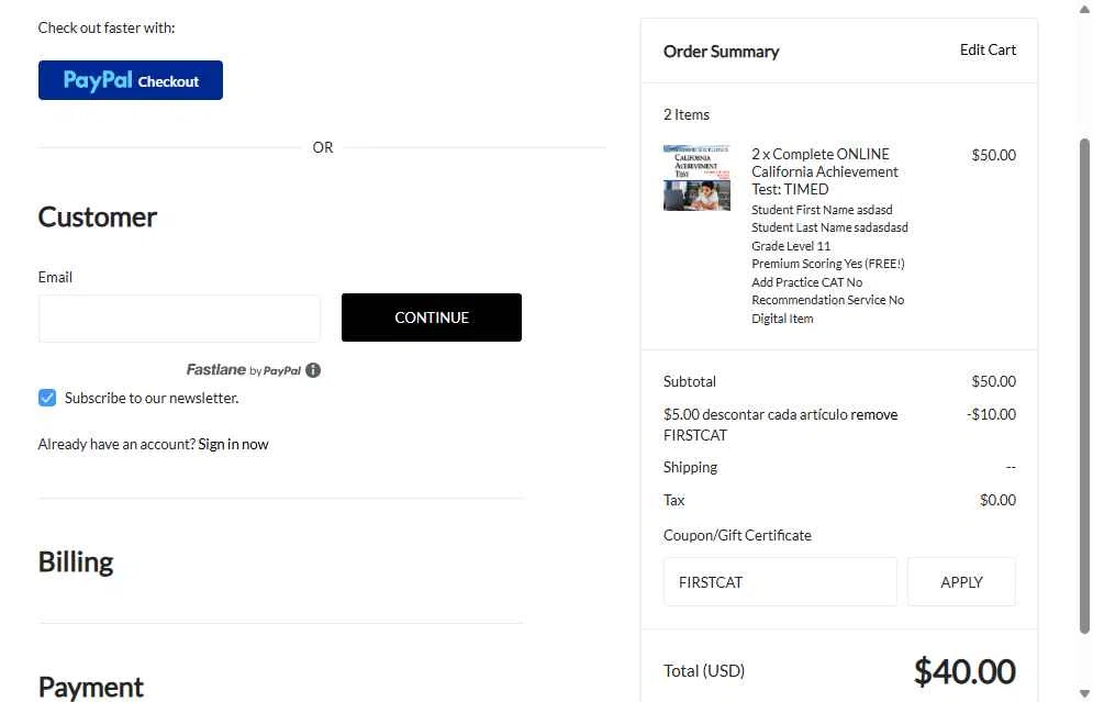Academic Excellence checkout page showing Academic Excellence promo code box | Screenshot taken by SimplyCodes community member on Jun 4, 2025