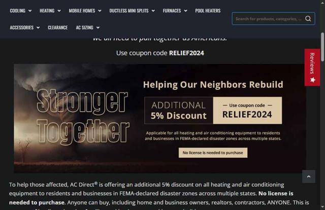 AC Direct checkout page showing AC Direct discount code box | Screenshot taken by SimplyCodes community member on Aug 23, 2025