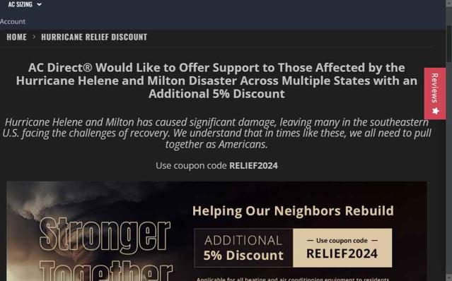 AC Direct checkout page showing AC Direct discount code box | Screenshot taken by SimplyCodes community member on Sep 8, 2025