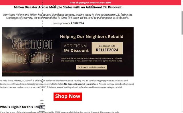 AC Direct checkout page showing AC Direct discount code box | Screenshot taken by SimplyCodes community member on Aug 22, 2025