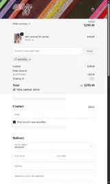 Ace & Jig coupon verification screenshot