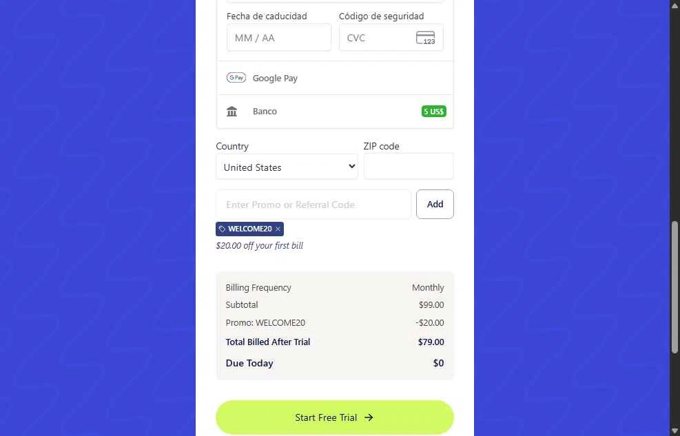 Acely.ai checkout page showing Acely.ai promo code box | Screenshot taken by SimplyCodes community member on Dec 31, 2025