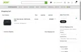 Acer coupon verification screenshot