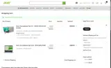 Acer coupon verification screenshot