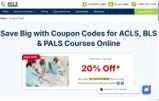 ACLSCOUPON20 coupon verification screenshot
