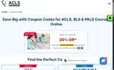 ACLSCOUPON20 coupon verification screenshot