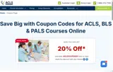 ACLSCOUPON20 coupon verification screenshot
