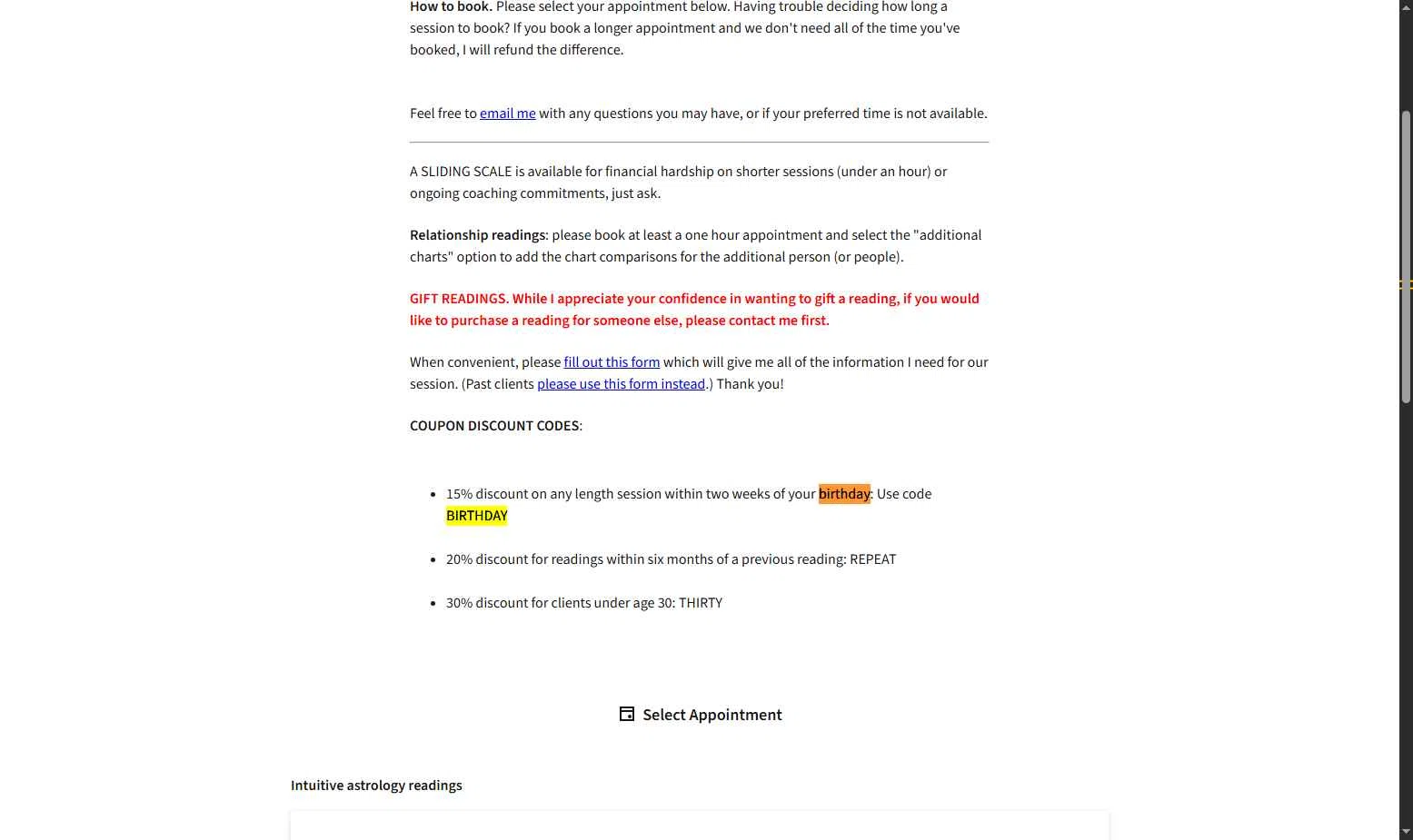 Acuity Scheduling checkout page showing Acuity Scheduling promo code box | Screenshot taken by SimplyCodes community member on Dec 15, 2025