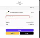 Adam Marc Jewels coupon verification screenshot