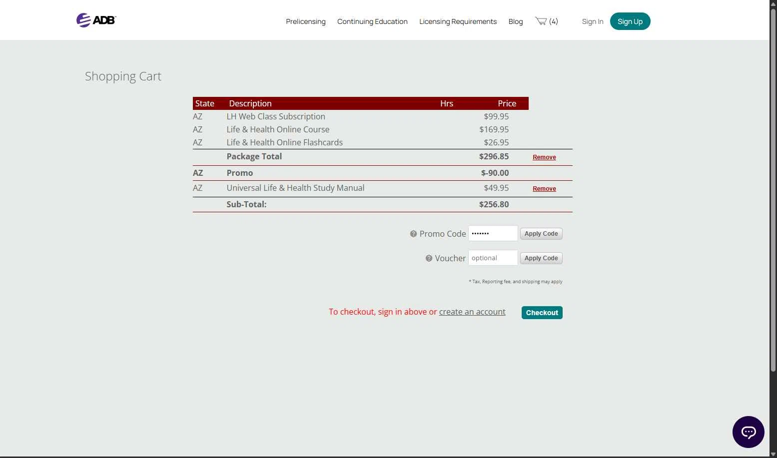 A.D. Banker checkout page showing A.D. Banker promo code box | Screenshot taken by SimplyCodes community member on Sep 19, 2025