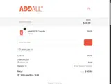 ADDALL20 coupon verification screenshot