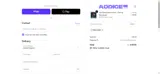 Addice coupon verification screenshot