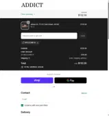 Addict Miami coupon verification screenshot