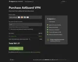 AdGuard VPN coupon verification screenshot