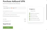AdGuard VPN coupon verification screenshot