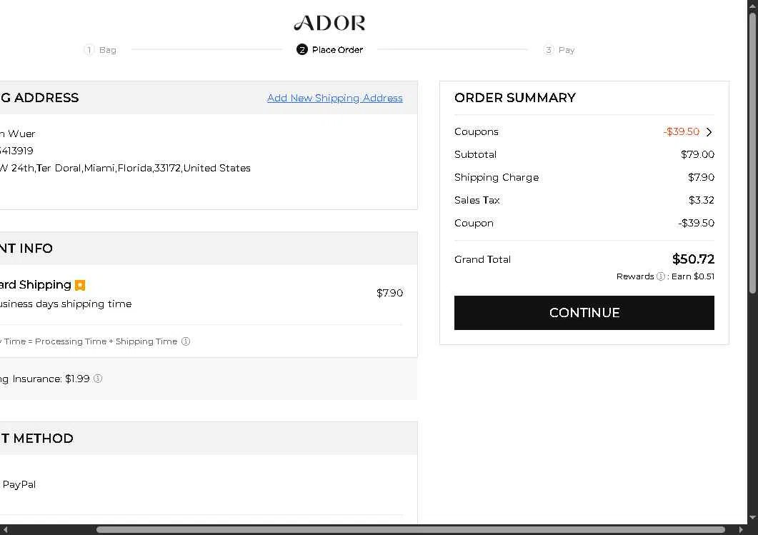 Ador checkout page showing Ador coupon code box | Screenshot taken by SimplyCodes community member on Jan 29, 2026