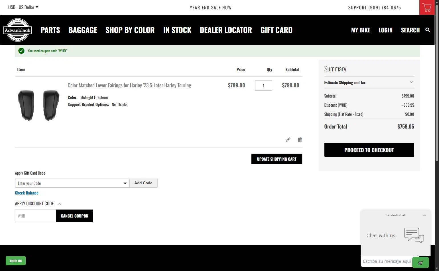 Advanblack checkout page showing Advanblack discount code box | Screenshot taken by SimplyCodes community member on Dec 24, 2025