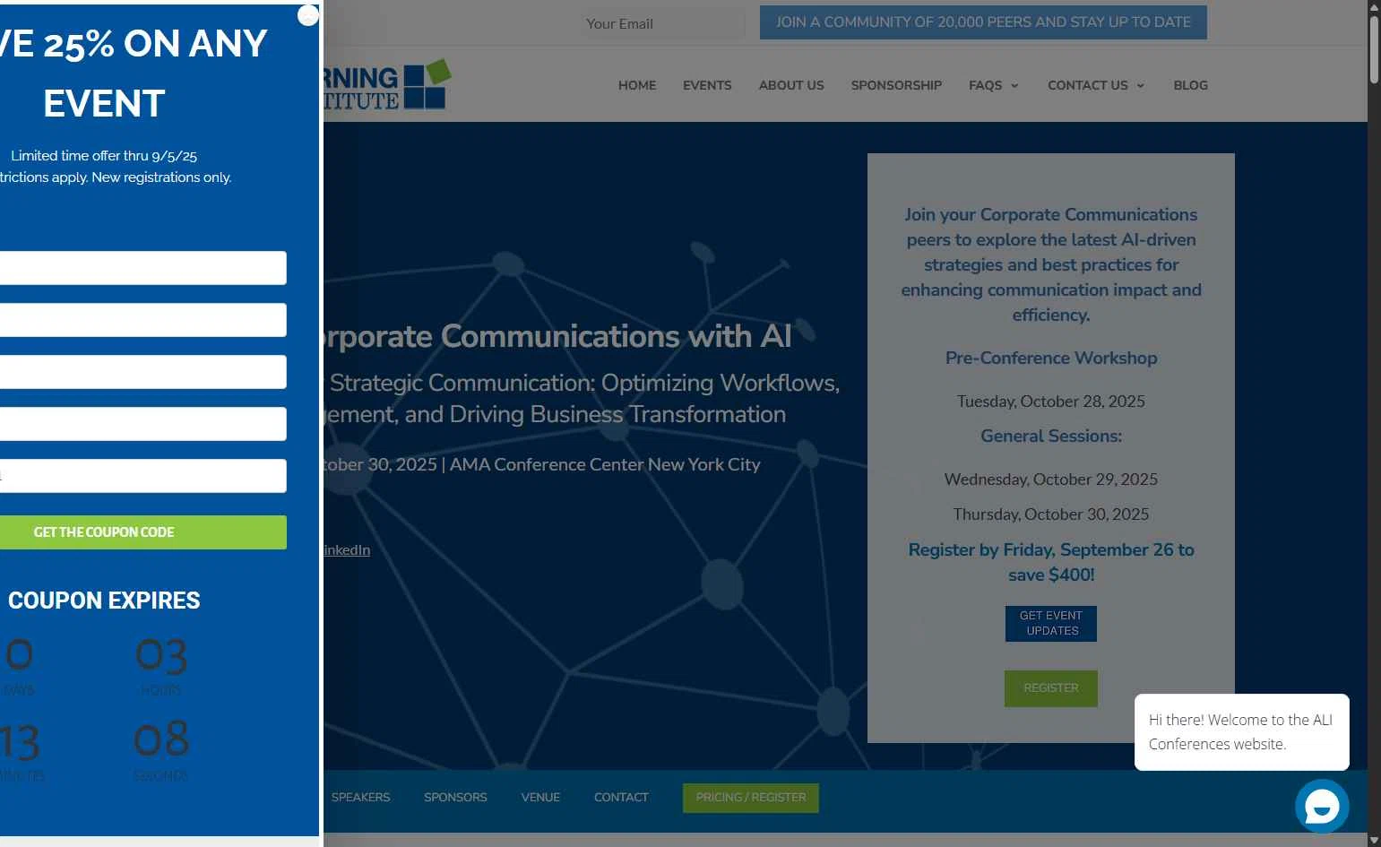 Advanced Learning Institute checkout page showing Advanced Learning Institute promo code box | Screenshot taken by SimplyCodes community member on Sep 6, 2025