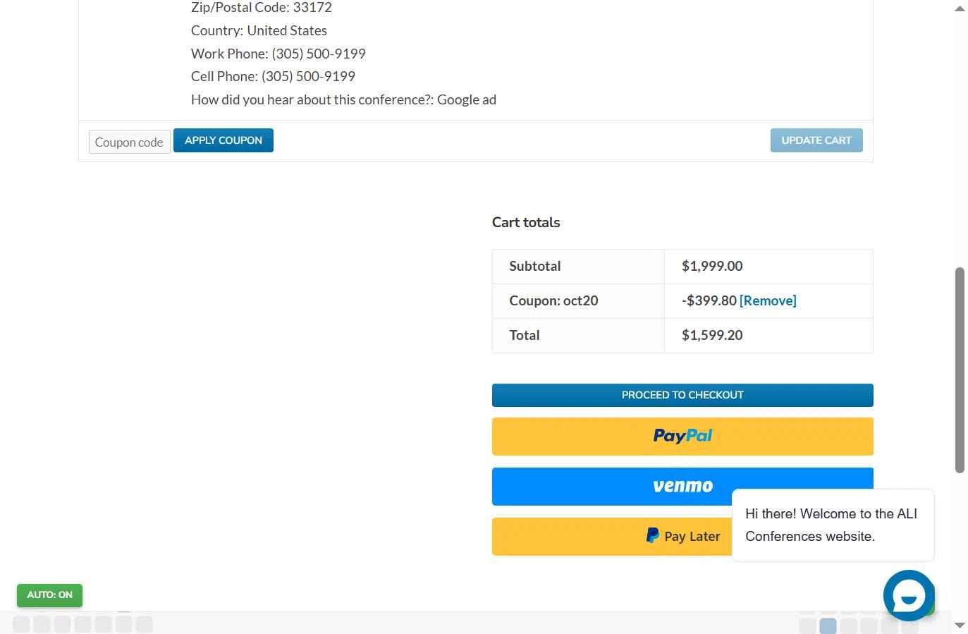 Advanced Learning Institute checkout page showing Advanced Learning Institute promo code box | Screenshot taken by SimplyCodes community member on Dec 25, 2025