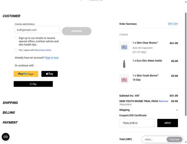 Advanced Nutrition Programme checkout page showing Advanced Nutrition Programme discount code box | Screenshot taken by SimplyCodes community member on Sep 15, 2025