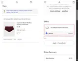 Aerie coupon verification screenshot