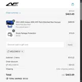 WELCOME10 coupon verification screenshot