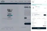 Aero Peptides coupon verification screenshot