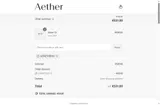 GETAETHER10 coupon verification screenshot