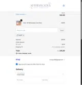 SHOP coupon verification screenshot